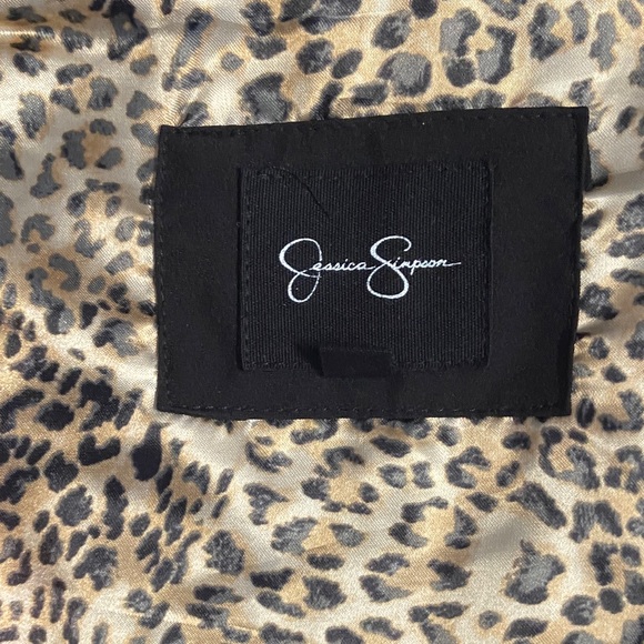 Jessica Simpson Black Hooded Trench Coat - Picture 2 of 6